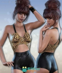 女性性感时尚的夏季服装3D模型合辑