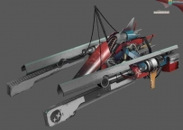 PBR 次世代 scifi科幻飞船 战斗机3D模型下载