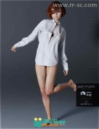 男子衬衫和女性内衣服装3D模型合辑