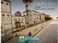 逼真3D城市外观场景环境道具Unity游戏素材资源