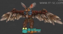 猫头鹰怪物3D模型