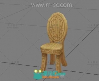 魔幻的小木凳3D模型