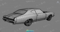雪佛兰肌肉车Chevrolet Chevelle SS真实汽车高质量3D模型