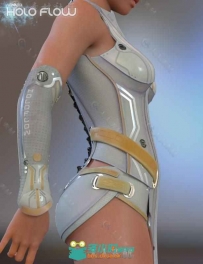 未来女性时尚科幻的服装3D模型合辑