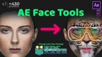 变脸换脸面部跟踪艺术特效AE模板