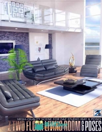 舒适豪华的现代客厅环境室内设计3D模型合辑
