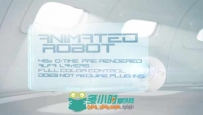 智能全息投影动画AE模板 Videohive Hologram Robot Eye 241320 Project for After ...