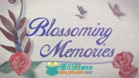 唯美水彩婚礼相册动画AE模板 Videohive Flourish Memories Wedding Intro 7491626 ...