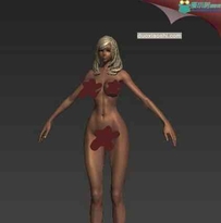 超性感女模3D模型下载maya max obj格式统统有，很不错的CG模型下载