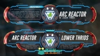 45组徽标降低三分之二Logo标志演绎AE模板 Videohive 45 Arc Reactor Lower...