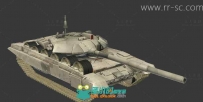 一个重型坦克3D模型