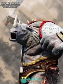 强壮凶猛的犀牛战士3D模型合辑