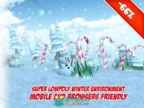 Lowpoly冬天森林幻想环境模型Unity3D素材资源