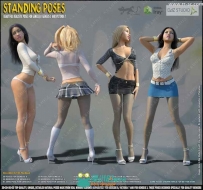 4套帅气科幻女性全套军装服装3D模型