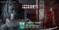 10组场景惊悚恐怖电影预告影视片头AE模版