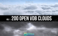 200组openVDB模块化云雾结构3D模型合集