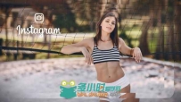 清新夏日创意网络社交照片展示幻灯片相册动画AE模板Videohive Instagram Promo 20...