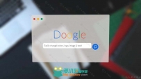 百度谷歌快速搜索Logo演绎动画AE模板 Videohive Quick Doogle Search Logo Intro 9...