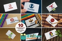 10款商务卡片PSD模板10 Business Card Mock-ups Vol 1