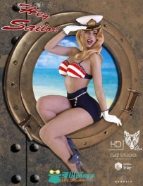 超性感女性水手服装3D模型合辑