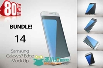 三星盖世S7EDGE展示合辑PSD模板Bundle Samsung Galaxy s7Edge MockUp
