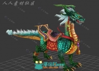中国传统瑞兽麒麟3D模型