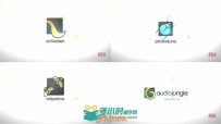 现代简单的企业标志快速展示LOGO演绎AE模板 Videohive Quick Logo Reveal Pack