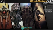 Zbrush大师班高级教程 Vol.1+2【Artstation - Zbrush Masters】