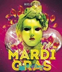 狂欢节宣传海报PSD模板mardi-gras-flyer-template