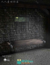 中世纪监狱室内场景环境3D模型合辑