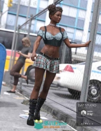 国外性感街头女孩角色3D模型合辑