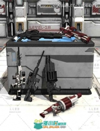 联盟团队武器库武器道具3D模型合辑