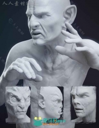 幻想凶猛的男性生物角色3D模型合辑