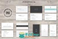 现代摩登名片展示合辑PSD模板BUNDLE-Modern-Business-Card-Template