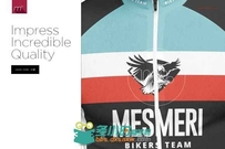 自行车比赛用服装展示PSD模板Bike Jersey 2 Types Mock-up