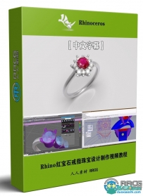 Rhino红宝石戒指珠宝设计完整制作流程视频教程
