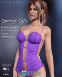女性性感时尚花纹泳衣3D模型合辑