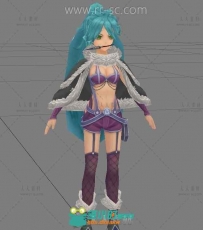 性感美女刺客3D模型