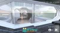 宇宙太空飞船船员小屋场景环境3D模型合辑