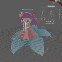 【拇指小姑娘】童话角色3D模型(Maya带绑定)