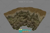 泰山山崖崖壁场景3D模型