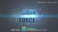 震撼史诗暗黑效果影视文字字幕标题动画展示AE模板 Videohive Dark Forces 3208246