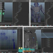 Maya机器人骨骼控制动画训练视频教程 SkillShare 3D Animation 102 Rigging Class ...