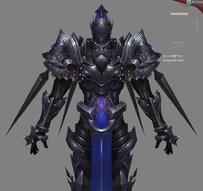 【韩国DK-online】铠甲战士游戏3D角色模型