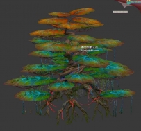魔幻祈愿树模型 异形植物3d模型