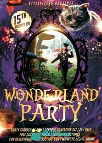 仙境奇遇派对海报展示PSD模板Wonderland_Party_Flyer_PSD_Flyer_Template