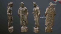 犍陀罗佛陀 ( Gandhara) 佛头雕塑3D打印雕塑模型