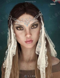 美丽精灵公主女性角色3D模型合集
