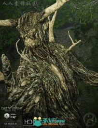 古老神秘的森林之王角色3D模型合辑