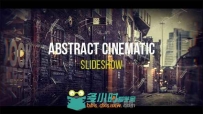 超酷抽象视差照片展示幻灯片影视片头AE模板Videohive Abstract Cinematic Paralla...